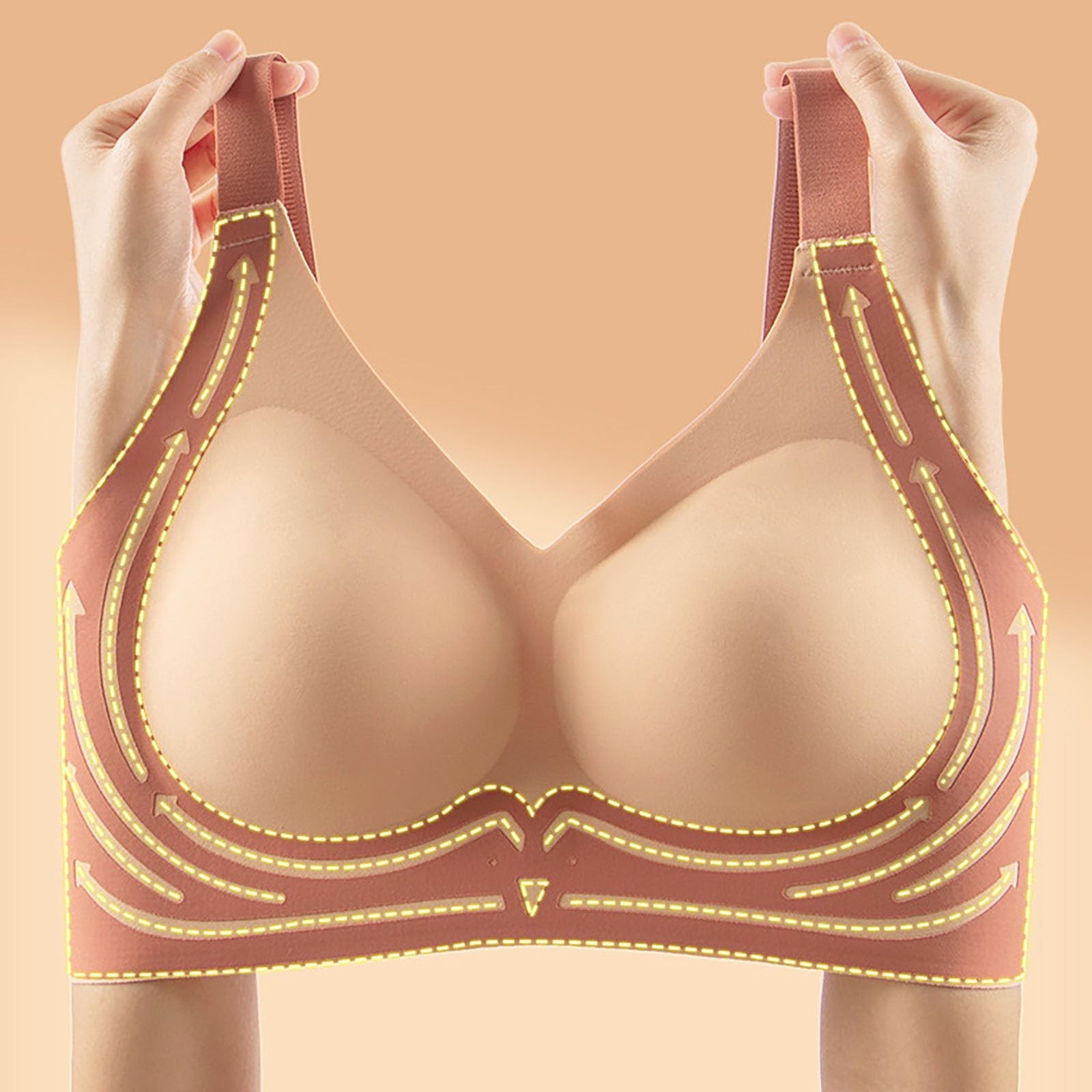 Sleep Bra Bralette - Kadınlar Dikişsiz Sütyen Artı Boyutu Spor