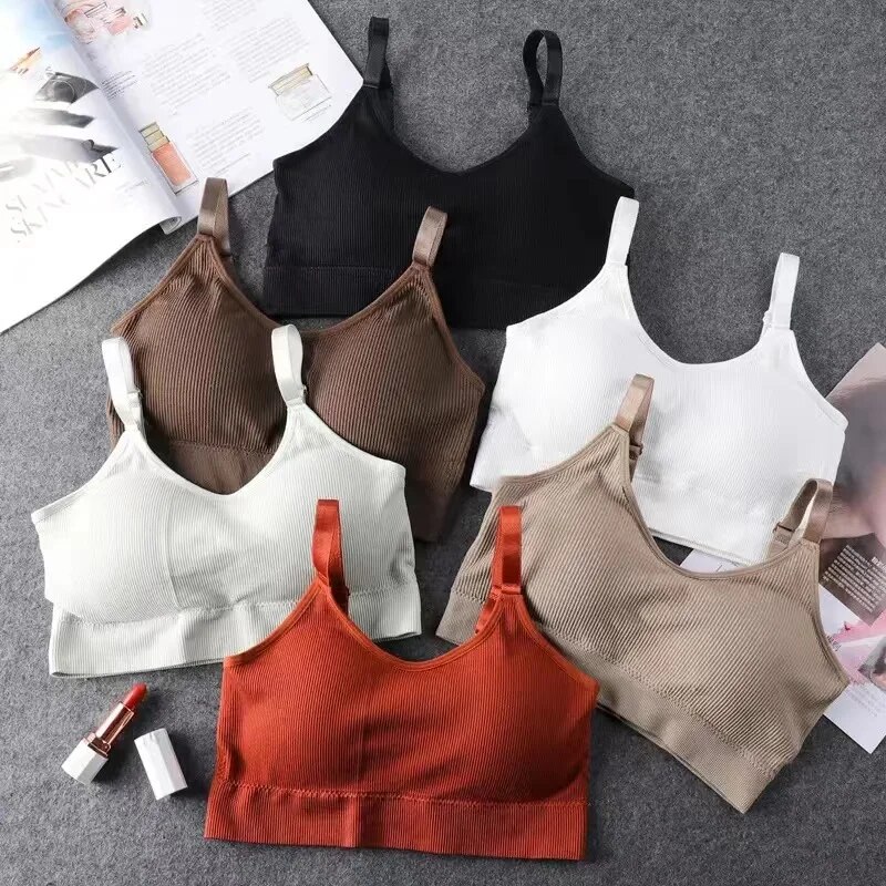 Sleep Bra Bralette - Kadınlar dikişsiz sutyen sutyen tam fincan