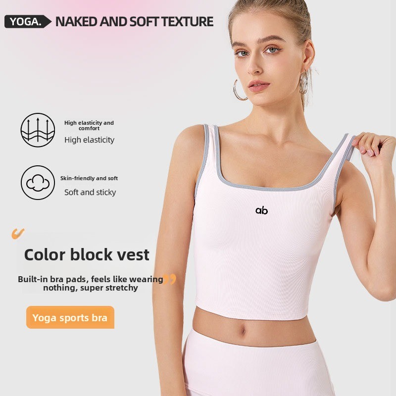 Underwire Bra Padded - Kadın Yazlık Nervürlü Yoga Atlet Üstü,